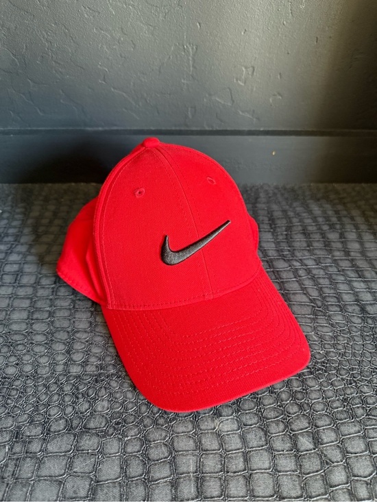 Nike Accessories - Nike Red Cap with Black Swoosh Tab